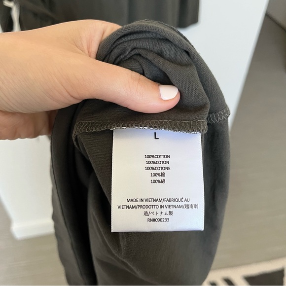 NWT FEAR OF GOD ESSENTIALS T-Shirt Midi Dress Size L - Picture 7 of 7